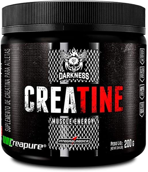 Darkness Creatina 100% Pura Creapure - Creatina em Pó 200g